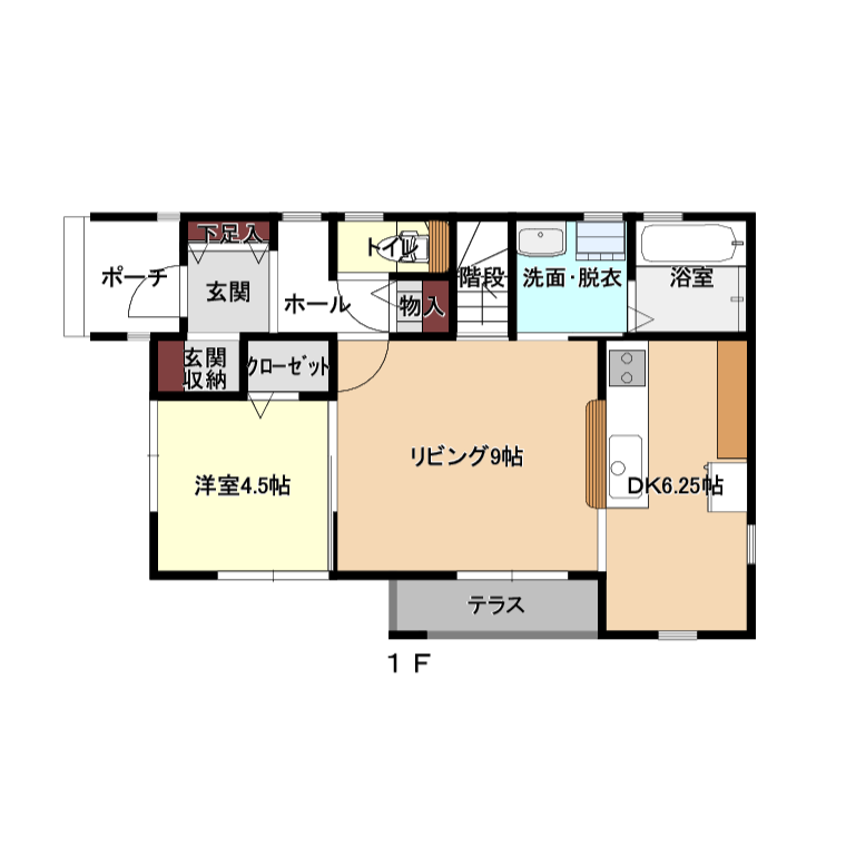 30坪 二階建て4LDK間取りプラン