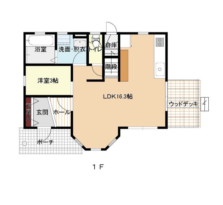 28坪 二階建て4LDK間取りプラン