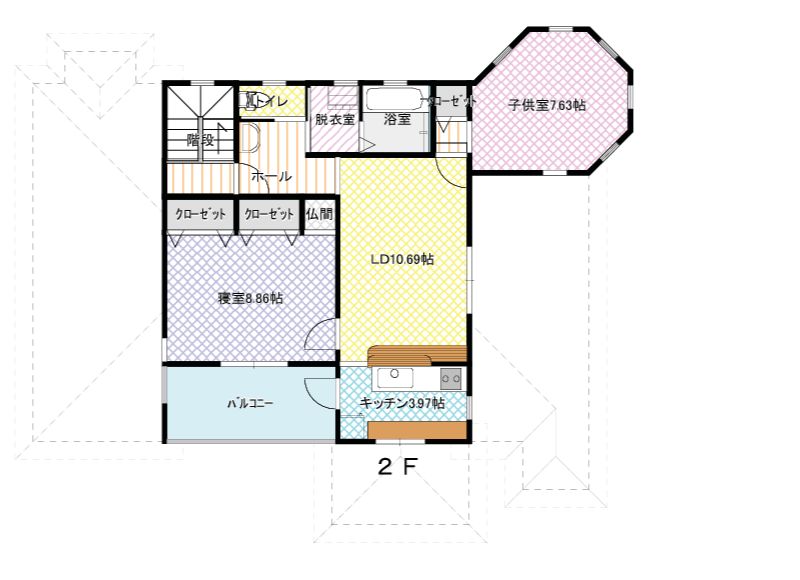 間取り図：2階