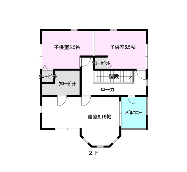 間取り図：2階