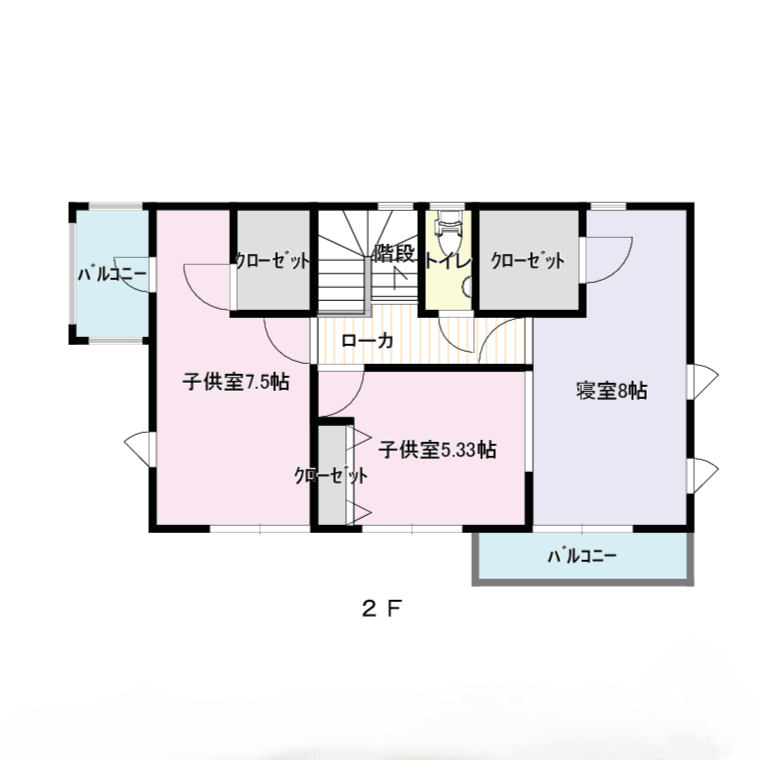 間取り図：2階