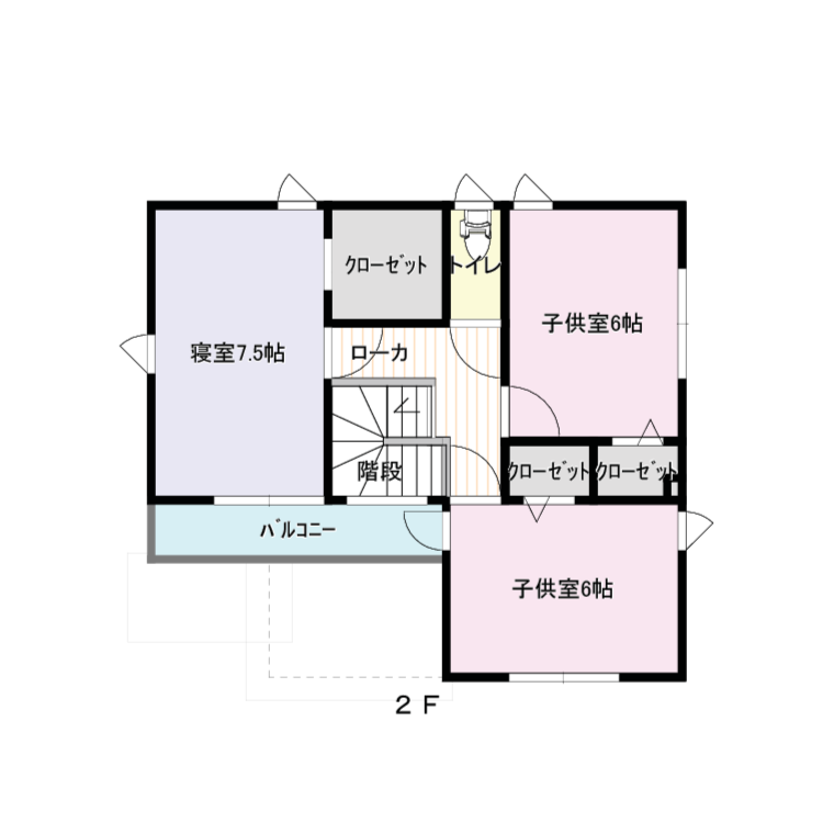 間取り図：2階